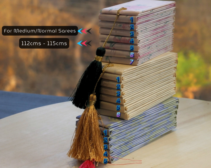 Saree Pleat Maker BUNDLE - MEDIUM (5+6+7)
